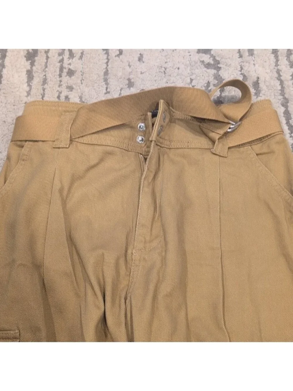 Silver Jeans Relaxed Fit Utility Cargo Pant Mustard Color